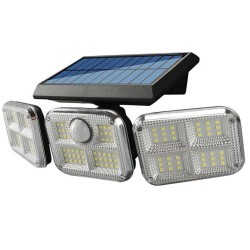POWERMASTER FL-1727 SENSÖRLÜ 3 ÇALIŞMA MODLU 120 SMD LEDLİ SOLAR DUVAR BAHÇE LAMBASI
